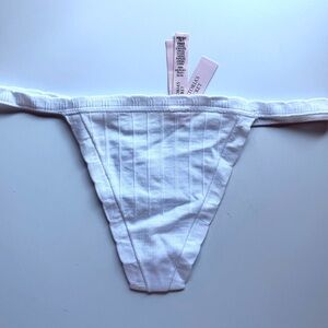 NWT/ Victoria's Secret White Thong Panties